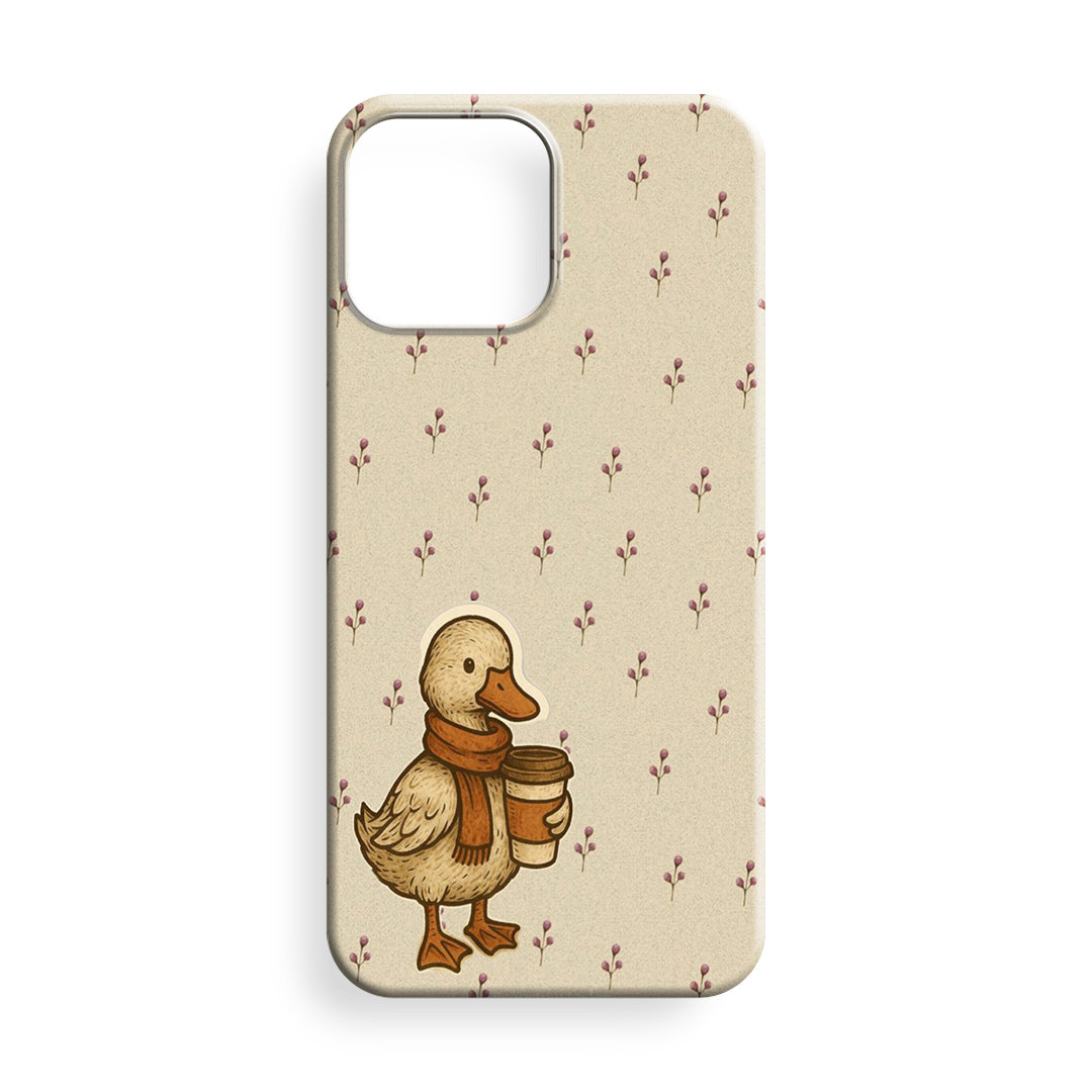 Düşünceli Ördek Premium Telefon Kılıfı -243