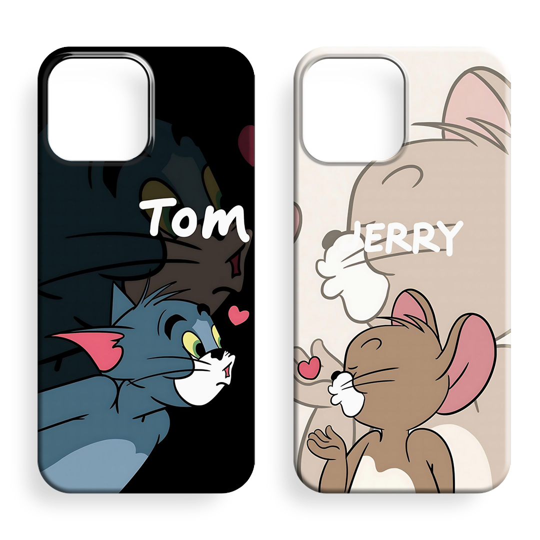 Tom Ve Jerry Couple Premium Telefon Kılıfı -7
