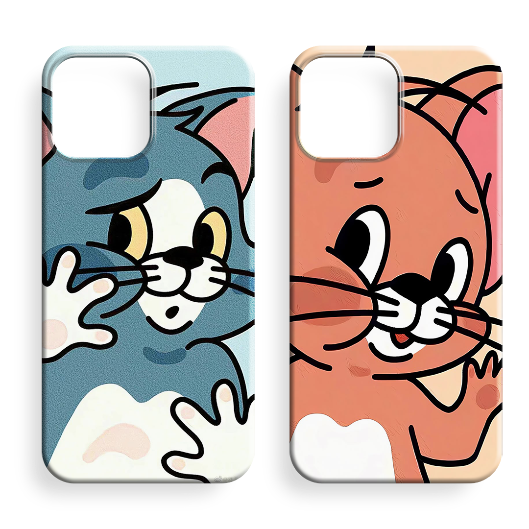 Tom Ve Jerry Couple Premium Telefon Kılıfı -8