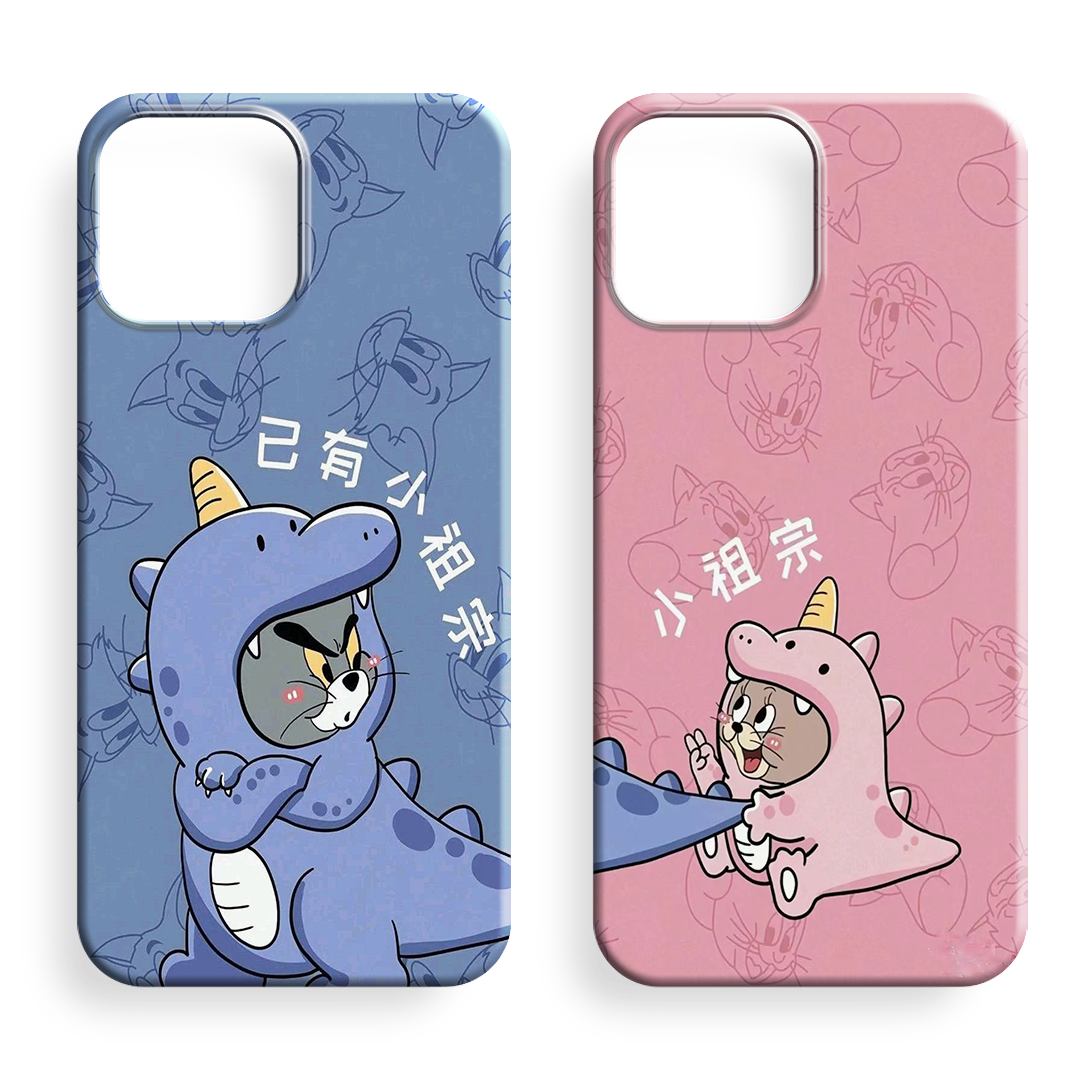 Tom Ve Jerry Couple Premium Telefon Kılıfı -9