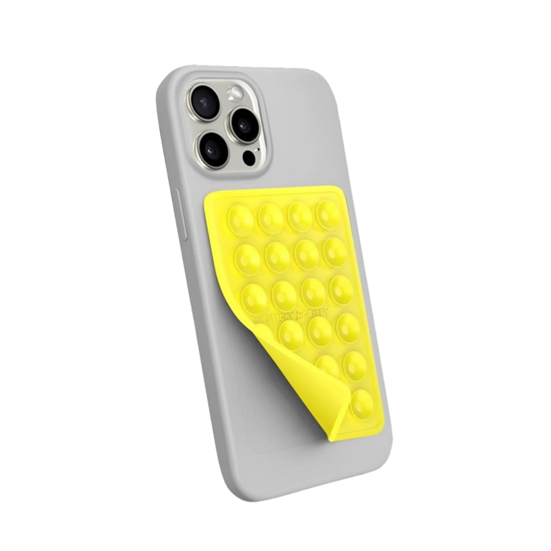 Telefon Arkası Silikon Vantuz Sarı